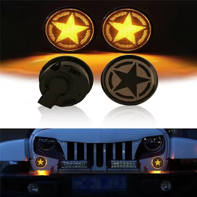 Jeep Wrangler Star Design Indicator Light